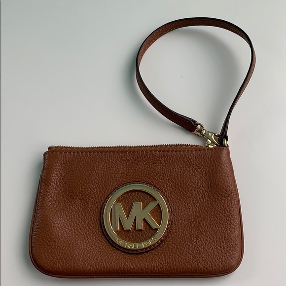 KORS Michael Kors Handbags - MK Brown Small Wristlet